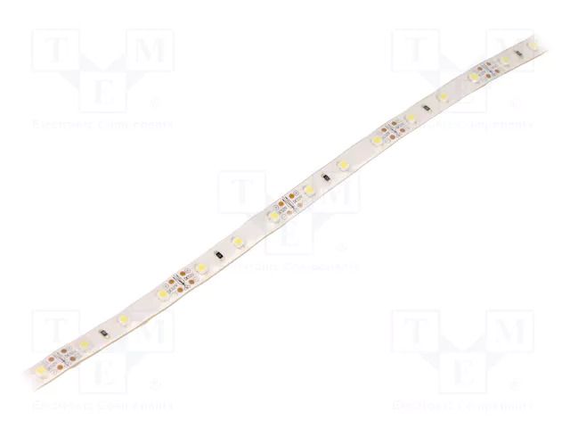 LED tape; white cold; 3528; LED/m: 60; 10mm; white PCB; IP67; 120° OPTOFLASH OPWH3528-6012SP