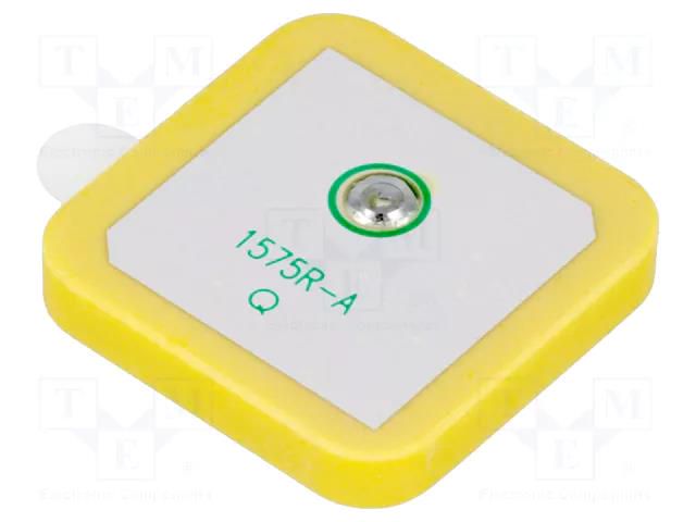 Antenna; GPS; RHCP; 50Ω; 25x25x4mm; ceramics; -40÷105°C; 1.575GHz SR PASSIVES ANT1575-2540A