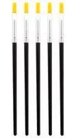 FLAT PAINT BRUSHES, SYNTHETIC NYLON, 5PC MP013860