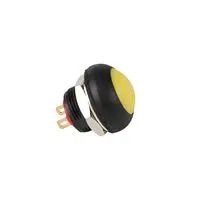 PUSHBUTTON SWITCH, MINIATURE, SPST, YEL 30-12632