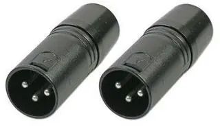 XLR DMX TERMINATOR, PLUG, 3POS, 2PK 555-11916