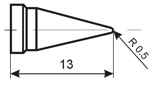 Antgalis 1mm litavimo stotelėms LF-2000, LF-8800, Xytronic 44-710652