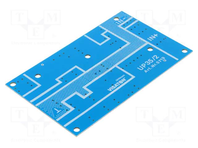 Filter: crossover PCB; 90x150mm; audio VISATON UP-35/2-VS