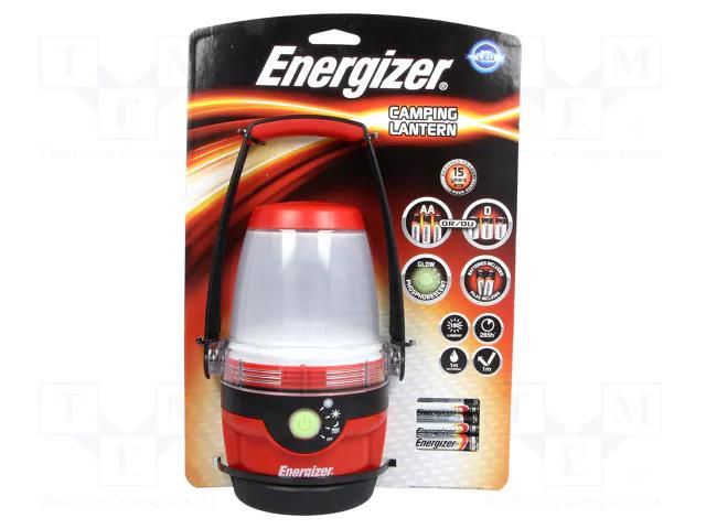 Torch: LED; waterproof; 55lm; red ENERGIZER CAMPING3AA