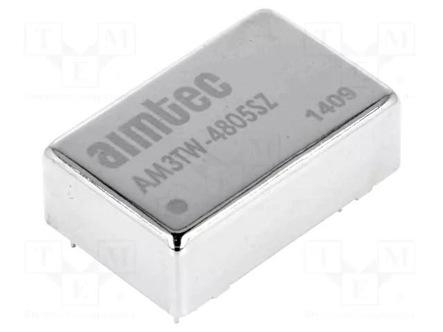 Converter: DC/DC; 3W; Uin: 18÷72VDC; Uout: 5VDC; Iout: 600mA; DIP24 AIMTEC AM3TW-4805SZ