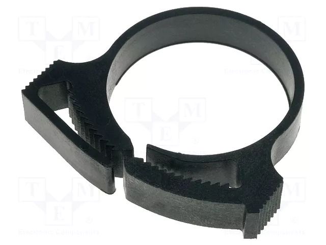 Fixing clamp; ØBundle : 25.8÷29.2mm; W: 7.4mm; polyamide; black HELLERMANNTYTON SNP24