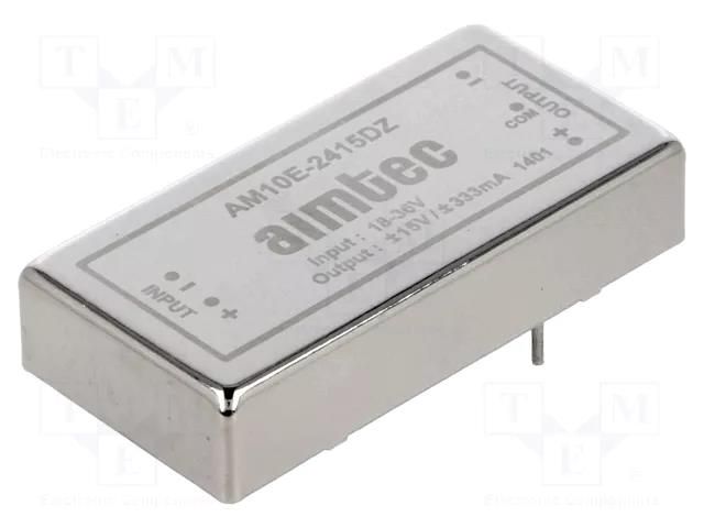 Converter: DC/DC; 10W; Uin: 18÷36VDC; Uout: 15VDC; Uout2: -15VDC AIMTEC AM10E-2415DZ