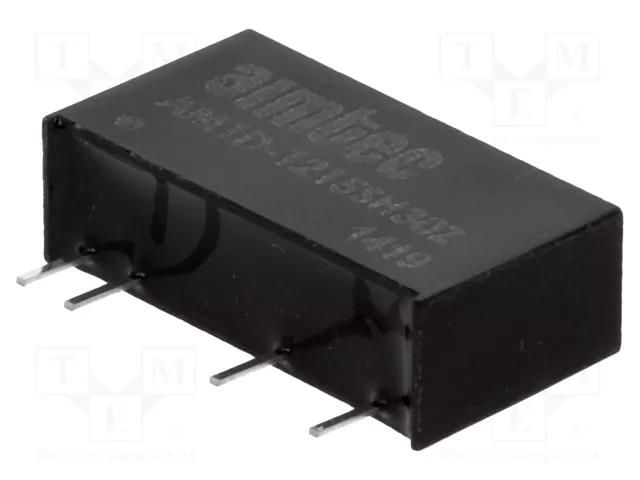 Converter: DC/DC; 1W; Uin: 10.8÷13.2VDC; Uout: 15VDC; Iout: 70mA AIMTEC AM1D-1215SH30Z