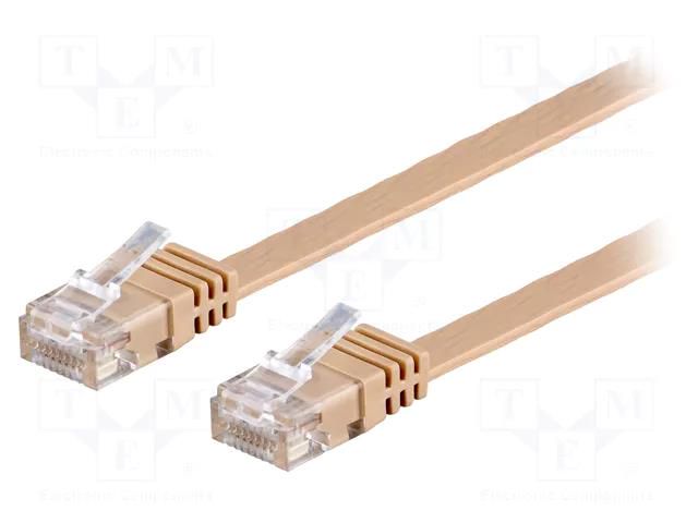 Patch cord; RJ45 plug,both sides; U/UTP; 6; stranded; Cu; 1m; PVC GOOBAY F.U/UTP6-CU-010LB