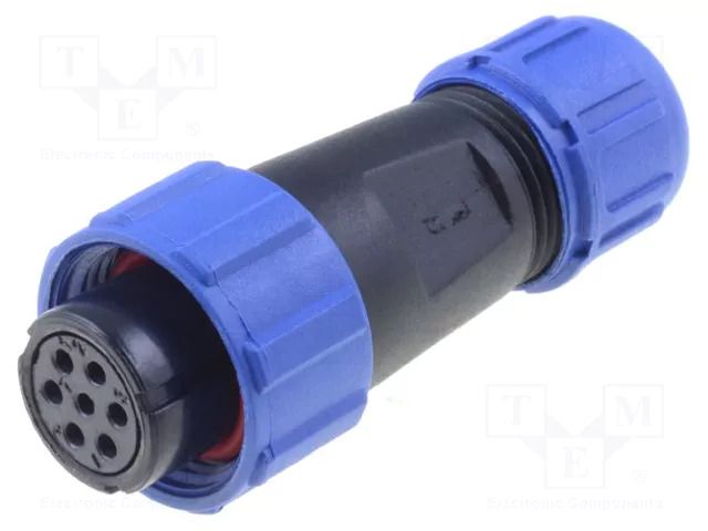 Connector: circular; plug; female; PIN: 7; IP68; SP13; 4÷6.5mm; 5A WEIPU SP1310/S7