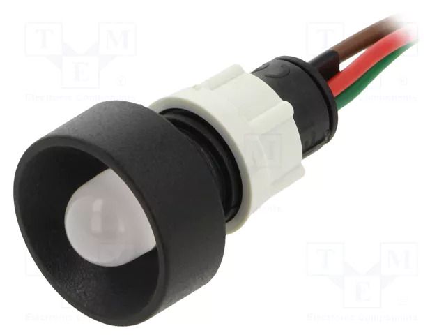 Indicator: LED; recessed; red/green; 24VDC; 24VAC; Ø13mm; IP40 POLAM-ELTA LRG-D10-24AC/DCWK