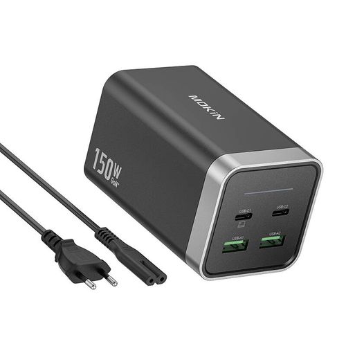 Charger MOKiN PD150W 2xUSB-C 2xUSB-A (black), Mokin GP0901