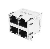 RJ45 CONN, R/A JACK, 8P8C, 2X2 PORT, THT JXC0-0376NL