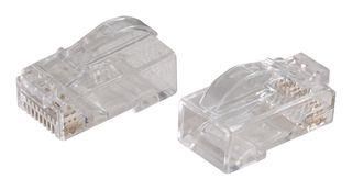 STRAIN RELIEF BOOT, RJ45 PLUG, PC/CLEAR PSRL6.5