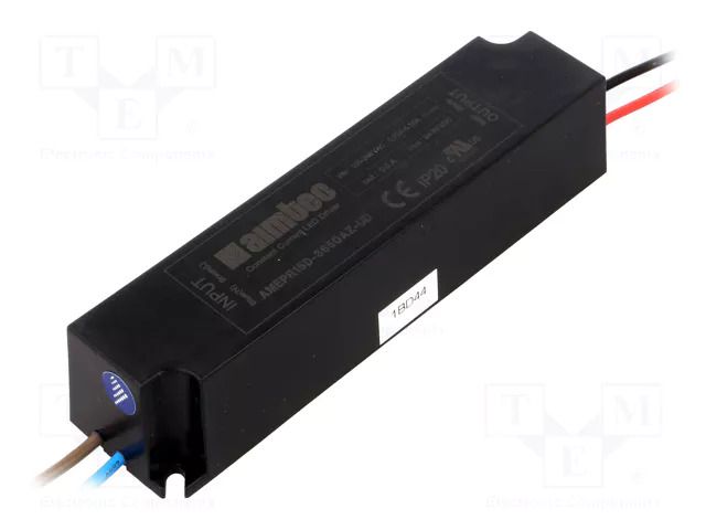 Power supply: switching; LED; 18W; 24÷36VDC; 0.5A; 90÷264VAC; IP20 AIMTEC AMEPR15D-3650AZ-UD