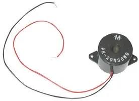 TRANSDUCER, PIEZO, 3.8KHZ, 85DB, 28VDC PK-20N38WQ