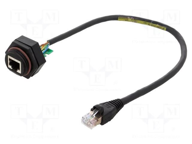 Adapter; 0.305m; RJ-Lnxx; PIN: 8; Cat: 10Base-T; 8p8c; IP67 MOLEX MX-130055-0002
