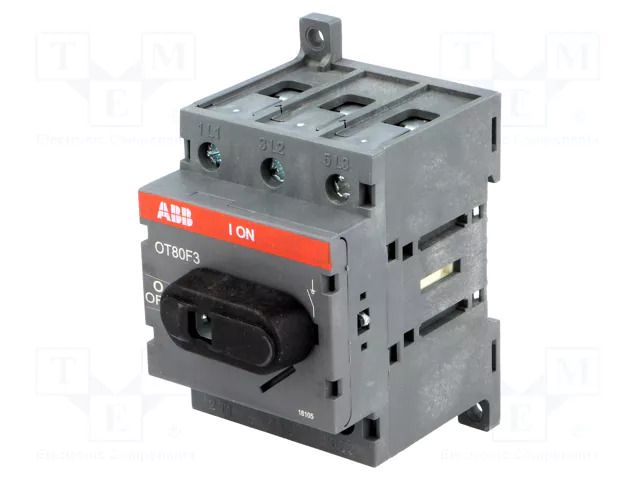 Switch-disconnector; Poles: 3; for DIN rail mounting; 80A; OT ABB OT80F3