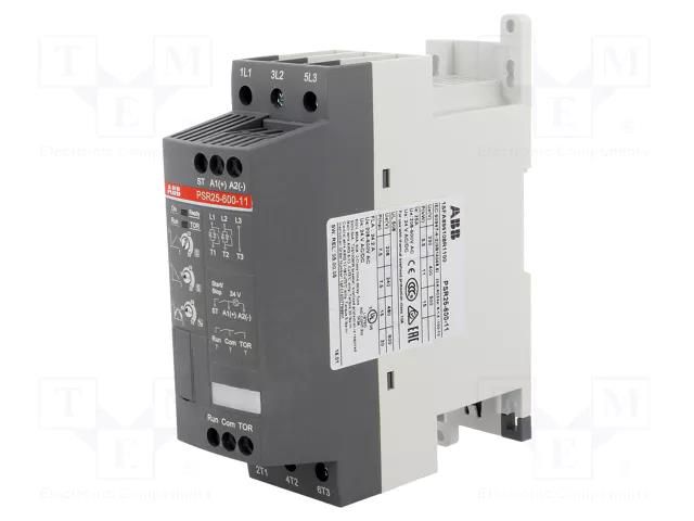 Module: softstart; Usup: 208÷600VAC; for DIN rail mounting; 11kW ABB PSR25-600-11