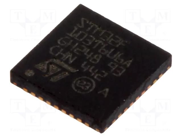 IC: STM32 ARM microcontroller; 72MHz; VFQFPN36; 2÷3.6VDC; STM32F1 STMicroelectronics STM32F103T6U6A