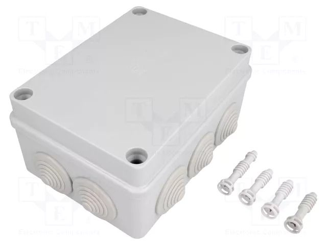 Enclosure: junction box; X: 110mm; Y: 150mm; Z: 70mm; IP65; grey PAWBOL PW-S-BOX306