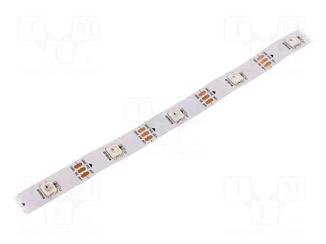 Programmable LED tape; RGB; 5050; LED/m: 30; 10mm; IP20; 140°; 9W/m WORLDSEMI HCAAA30W