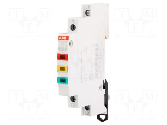 Module: voltage indicator; 3x230÷415VAC; for DIN rail mounting ABB E219-3CDE