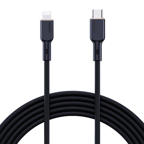 USB-C to Lightning Cable Aukey CB-SCL1, 27W, 1m (black), Aukey CB-SCL1 Black