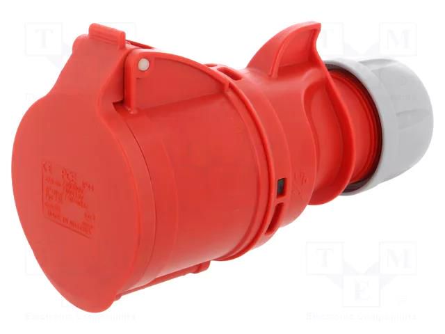 Connector: AC supply 3-phase; socket; female; 32A; 400VAC; Shark PCE 225-6
