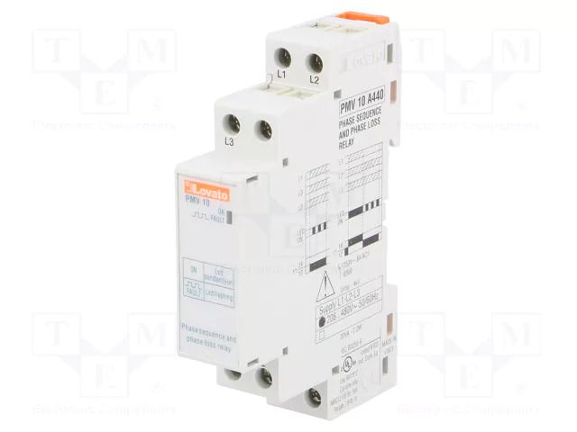 Voltage monitoring relay; phase sequence,phase failure; PMV LOVATO ELECTRIC PMV10A440