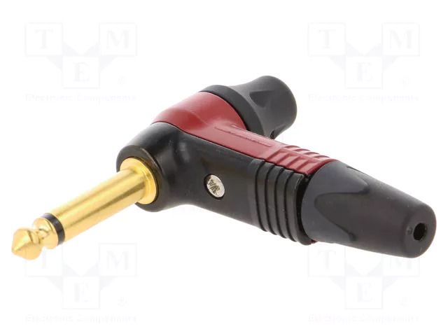 Connector: Jack 6,3mm; plug; male; mono; ways: 2; angled 90°; red NEUTRIK NTR-NP2RXTIMBRE