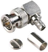 RF/COAXIAL, BNC PLUG, R/A, 50 OHM, CRIMP 112596