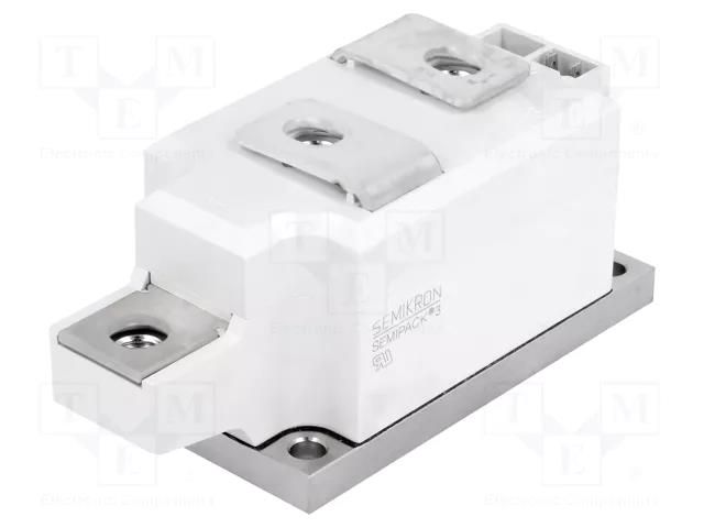 Module: diode-thyristor; 2kV; 280A; A76b; SEMIPACK3; Ufmax: 1.55V SEMIKRON DANFOSS SKKH280/20EH4
