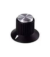 ROUND KNOB WITH ARROW INDICATOR, 6.35MM EH71-3F2S