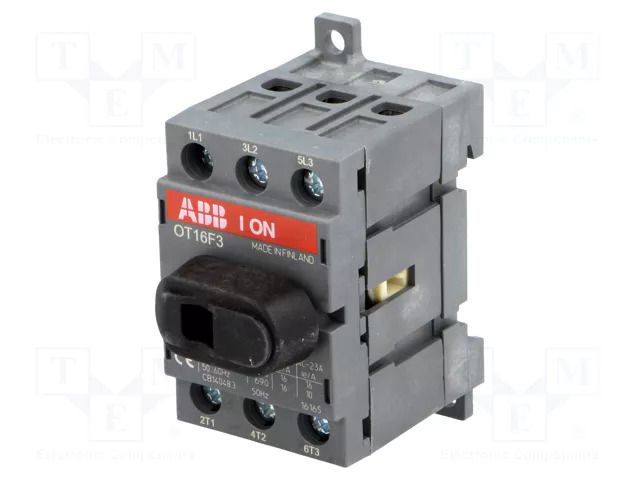 Switch-disconnector; Poles: 3; for DIN rail mounting; 16A; OT ABB OT16F3