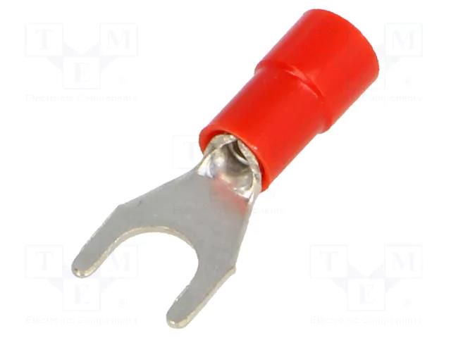 Tip: fork; M5; Ø: 5.2mm; 0.25÷1.5mm2; crimped; for cable; insulated BM GROUP BM00126