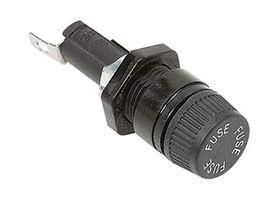 FUSE HOLDER, 5 X 20MM, PANEL MOUNT BK/HTB-24M-R