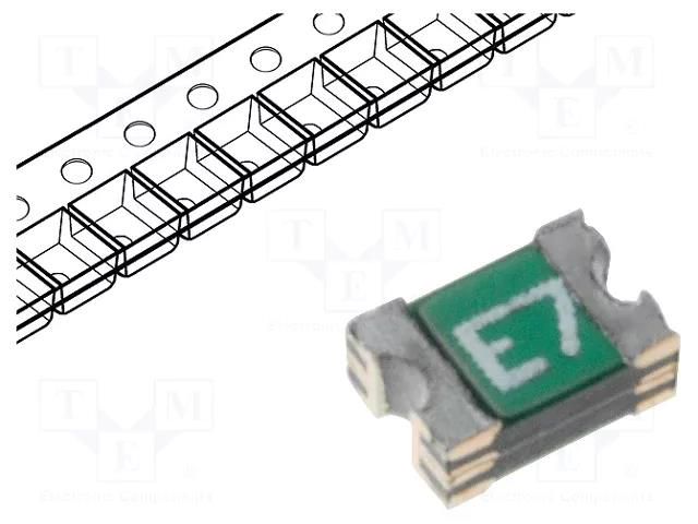 Fuse: PTC polymer; 750mA; 0805 ECE SR075-06