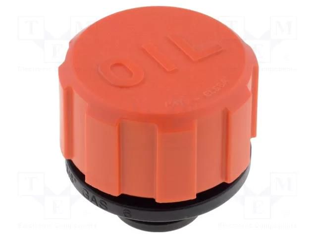 Breather cap; with "tech-foam" air filter of polyurethane ELESA+GANTER SFP.30-3/8+F/FOAM