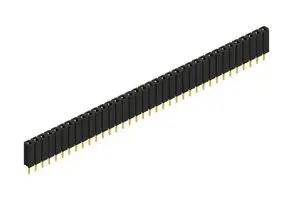 PCB RCPT, 36POS, 1ROW, 2.54MM, THT BL 1 36 G