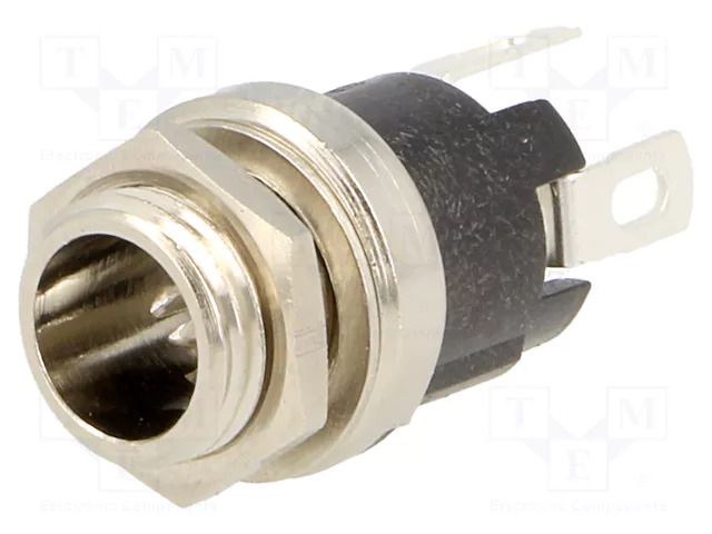 Connector: DC supply; socket; male; 5A; for panel mounting; 5.5mm SWITCHCRAFT 722A