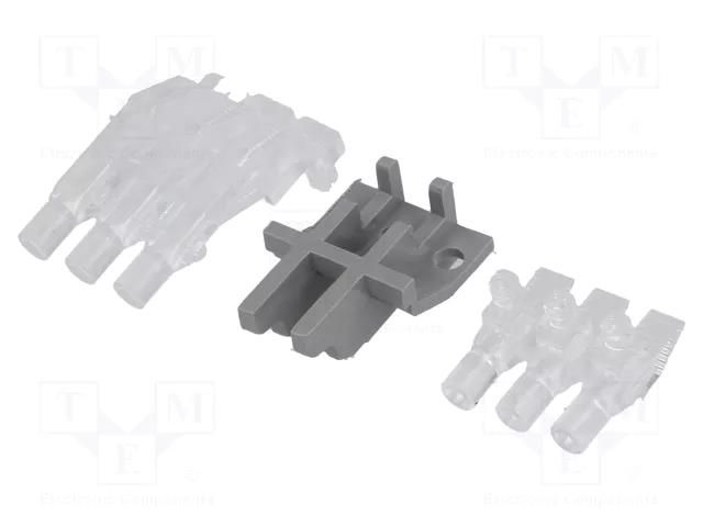 Fiber for LED; Ø3mm; No.of mod: 6; round; Front: flat MENTOR 1270.1003