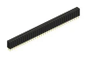 PCB RCPT, 72POS, 2ROW, 2.54MM, THT BL 2 72 G