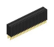 PCB RCPT, 52POS, 2ROW, 1.27MM, THT BLM KG 2 52 G