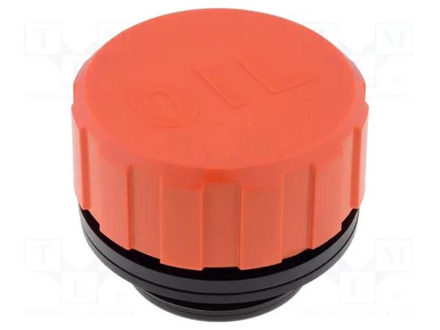 Breather cap; with "tech-foam" air filter of polyurethane ELESA+GANTER SFP.57-11/4+F/FOAM