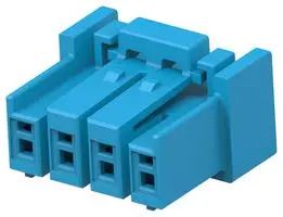 RECT POWER HOUSING, RCPT, 4POS, 4MM 2420266-4