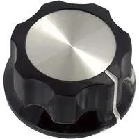 FLUTED KNOB WITH LINE INDICATOR, 6.35MM PKES120B1/4.