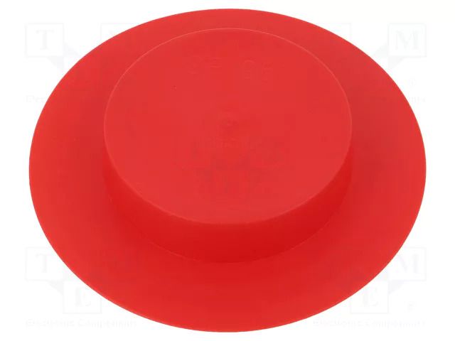 Stopper; Body: red; Out.diam: 97.9mm; H: 24mm; LDPE; push-in; SafeCAP SUNDPLAST SP961