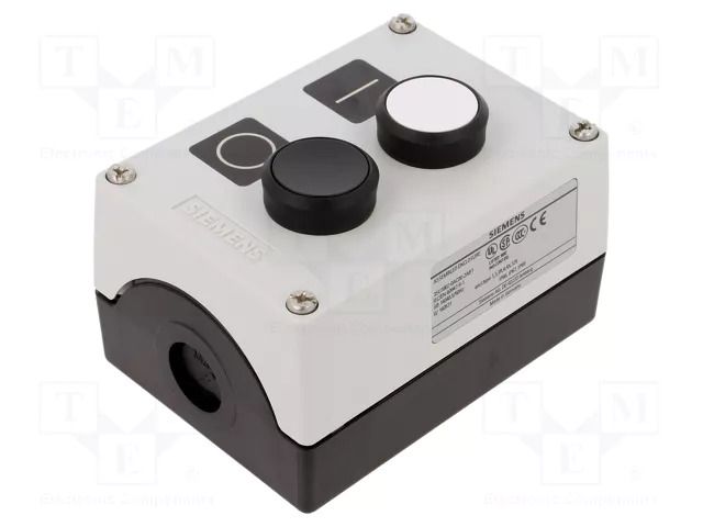 Control cassette; 3SU1.5; No.of butt: 2; flat; IP67; plastic SIEMENS 3SU1802-0AC00-2AB1