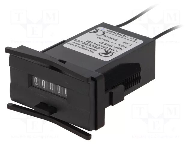 Counter: electromechanical; mechanical indicator; pulses; 99999 KÜBLER 1.150.510.054.550